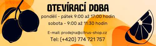 Citrus shop otevírací doba