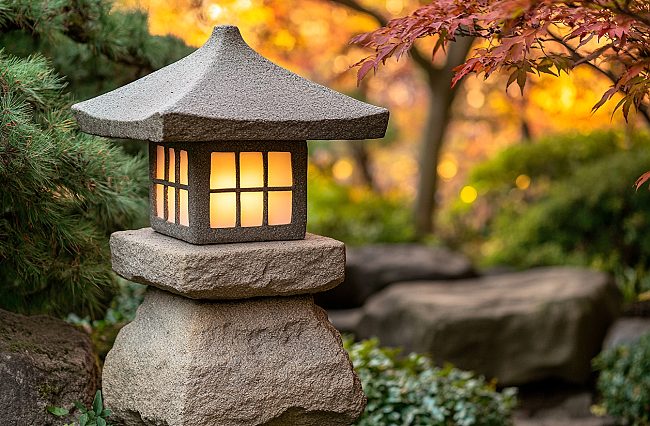 Japonské venkovní lampy: Harmonie světla a přírody