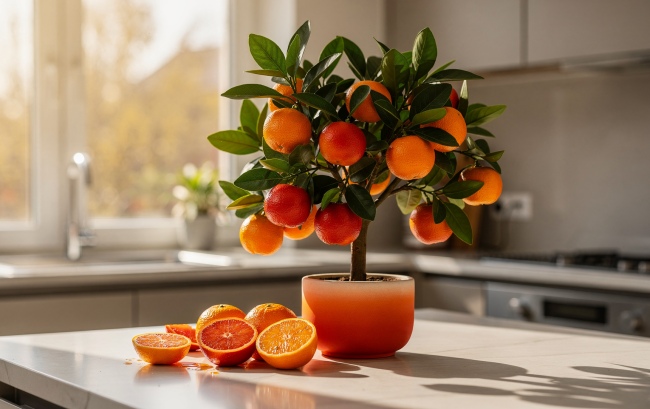 Citrus Rangpur - Červená limeta s mandarinkovým srdcem Citrus Rangpur - Červená limeta s mandarinkovým srdcem