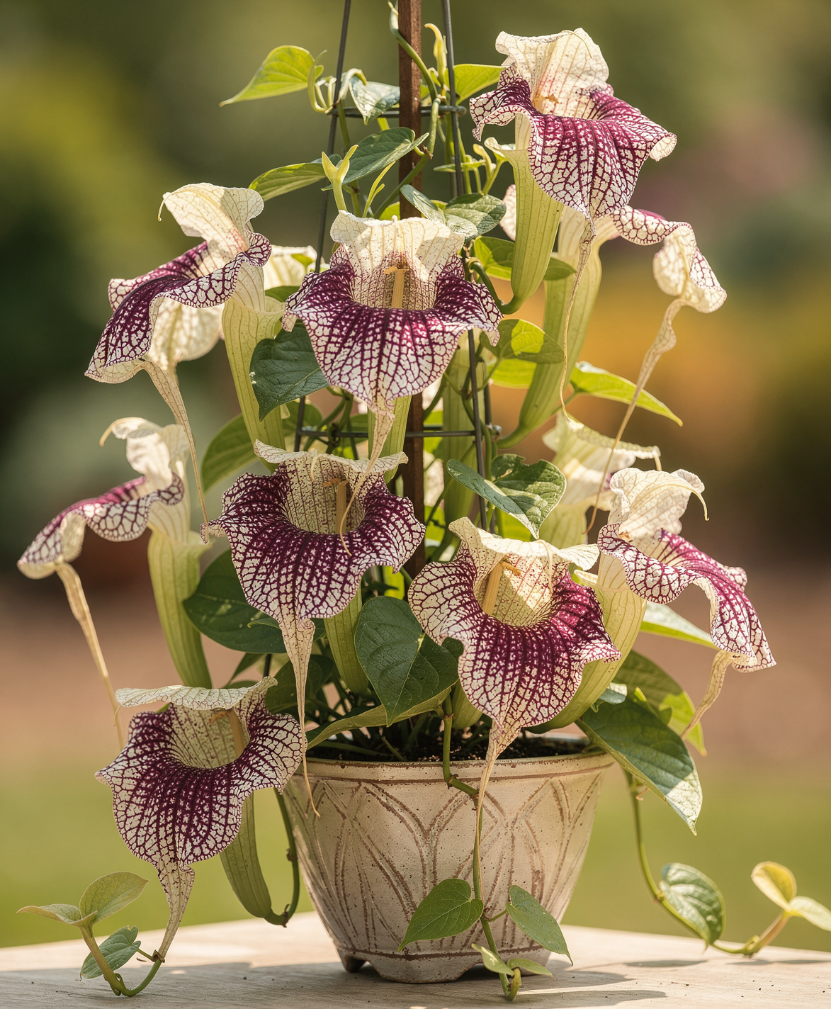 Aristolochia grandiflora - Podražec velkokvětý – liána s obřími květy