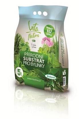 Substrát na bylinky přírodní 5l Vita natura