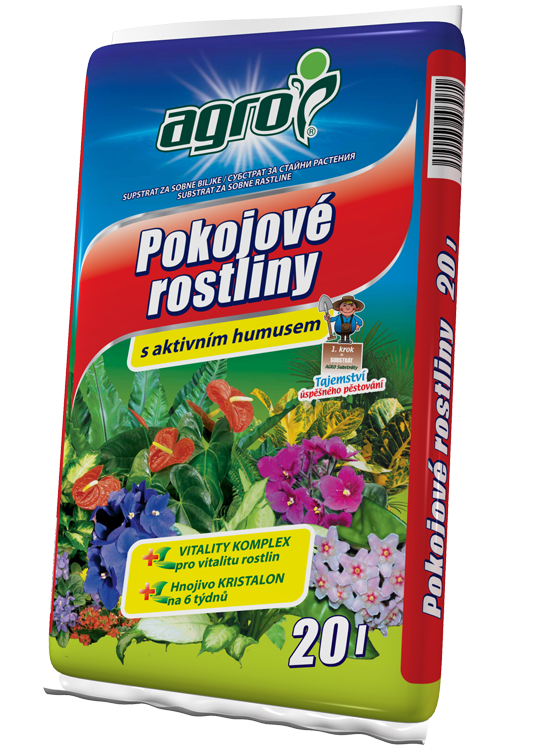 Substrát pro pokojové rostliny Agro 10L