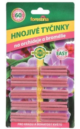 Tyčinkové hnojivo orchideje a bromélie 30ks